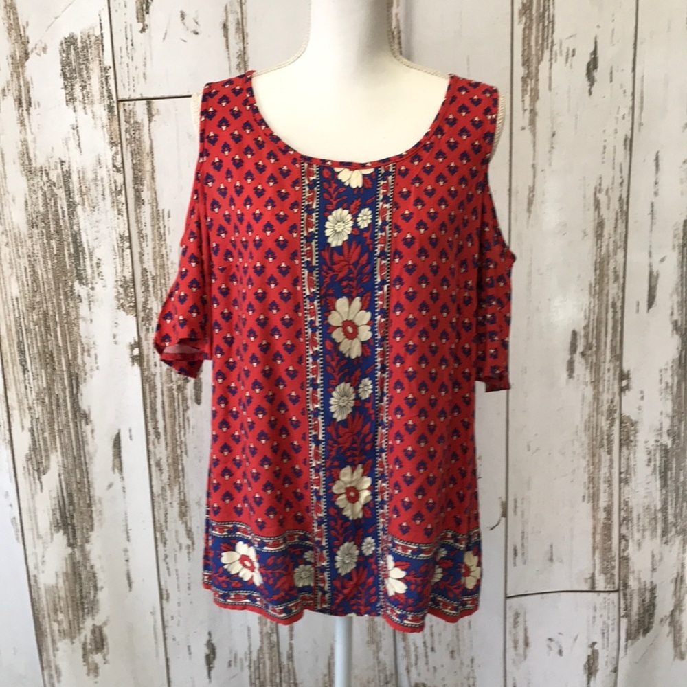 St. John's Bay Bare Shoulder Blouse SIze Medium